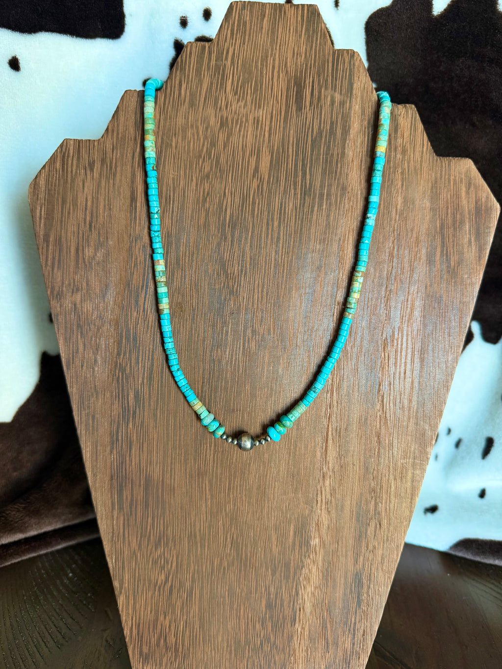 Blue & Green Heishi Stacker Necklace