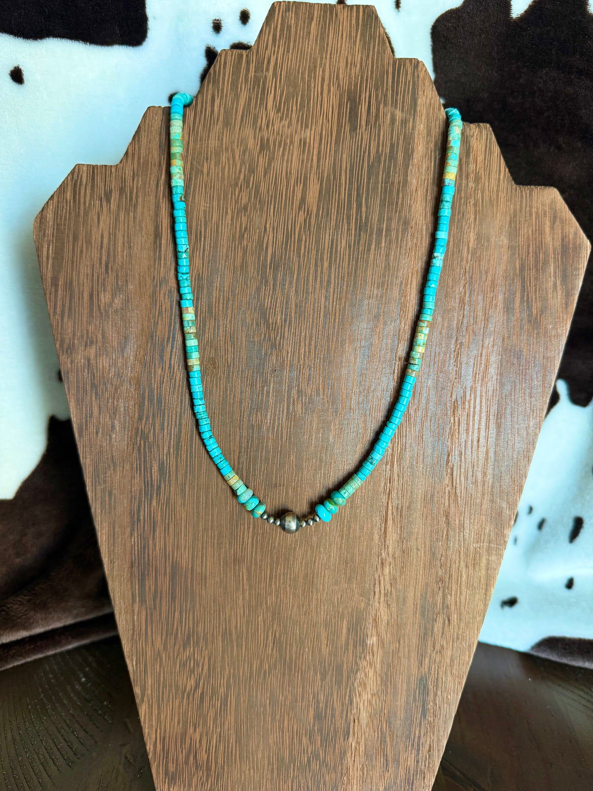 Blue & Green Heishi Stacker Necklace
