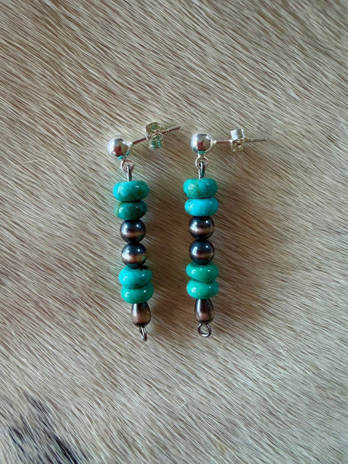The Turquoise Trail Post Back Dangles