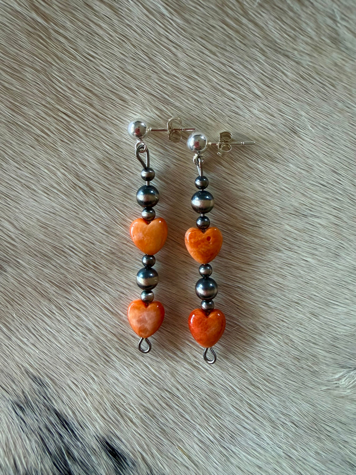 The Ember Hearts Post Back Dangles