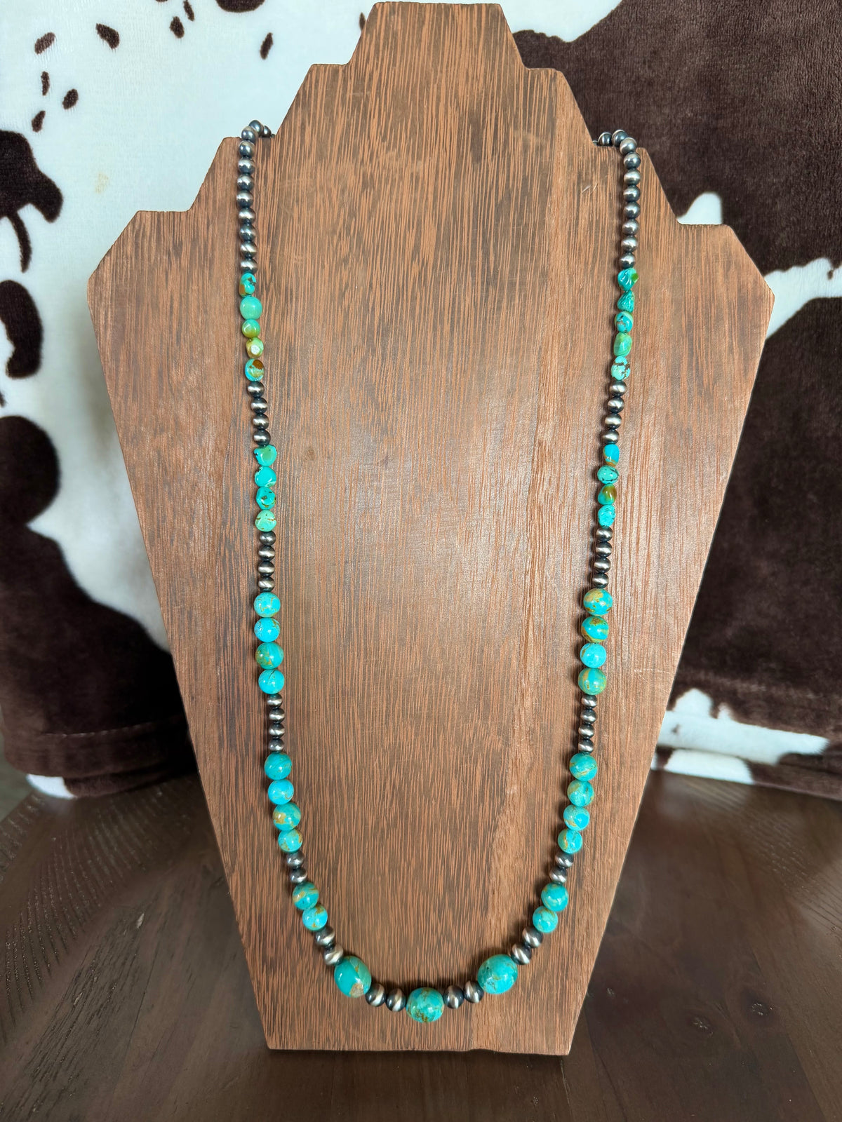The Kingman and Pearl Statement Necklace
